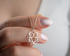 Intertwined Initial Necklace