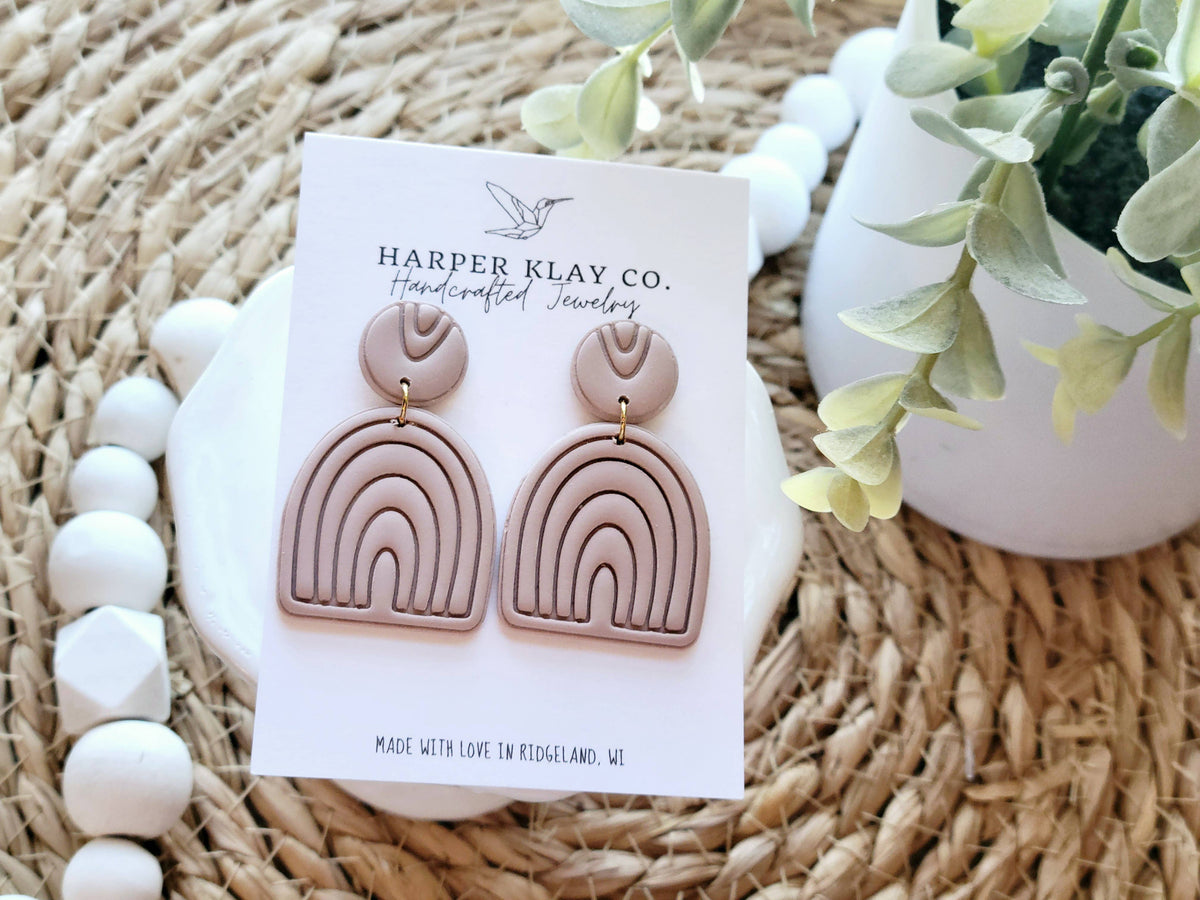 The Boho Rainbow Set - Polymer Clay Earrings