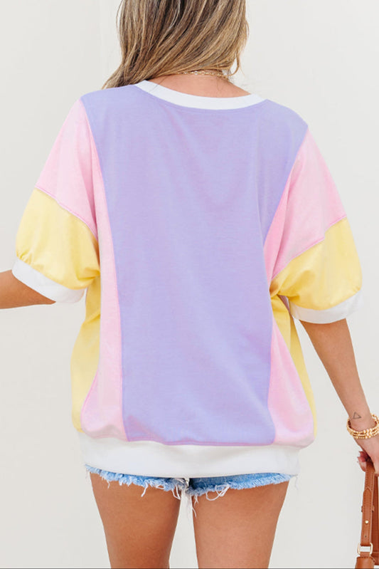 Colorblock Chest Pocket T-Shirt