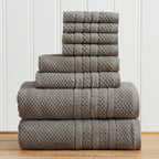 Giuliana Collection Checkered Jacquard Bath Towel Set