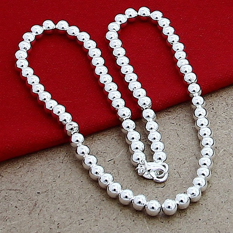 Silver Beaded Necklace