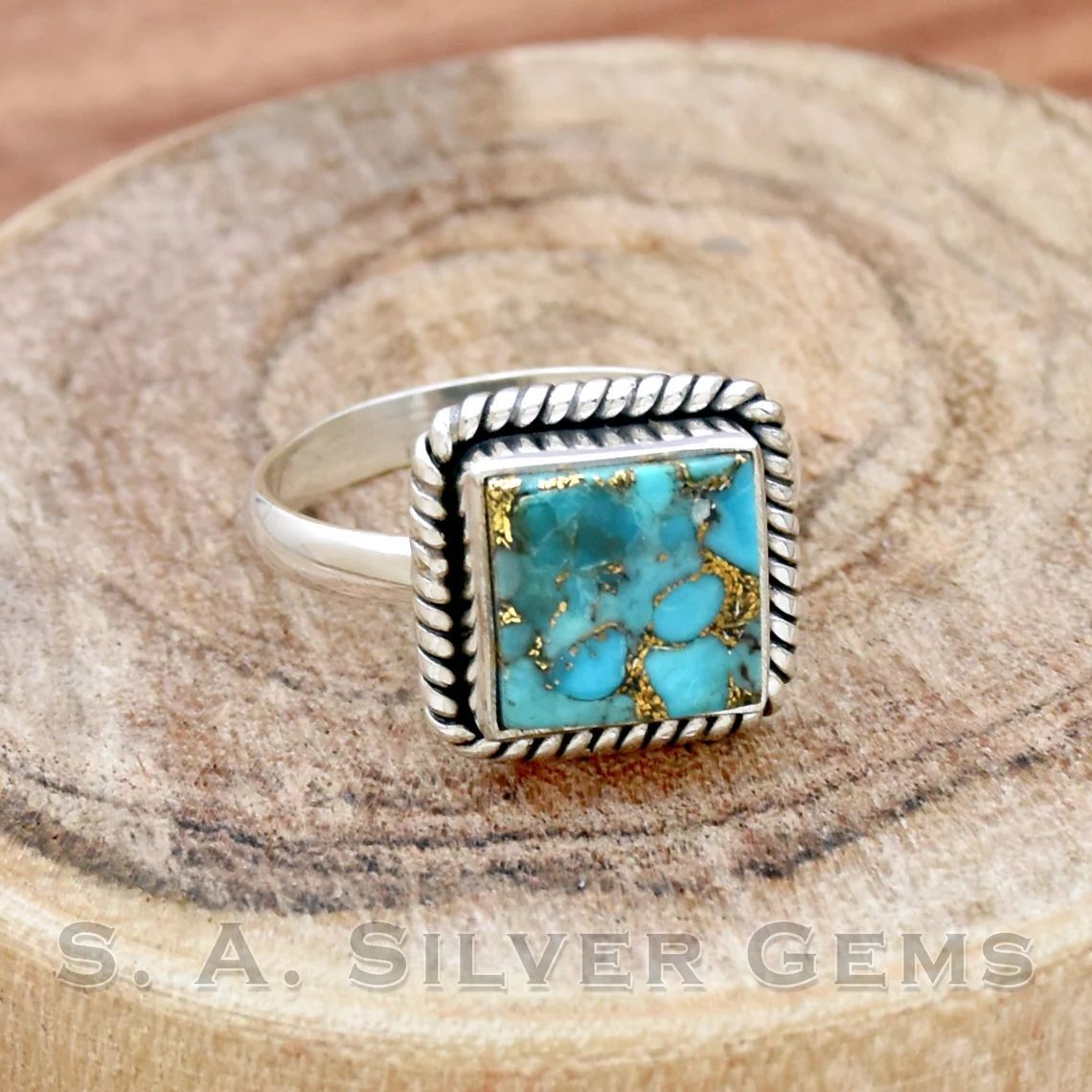 Turquoise-Inspired Statement Ring