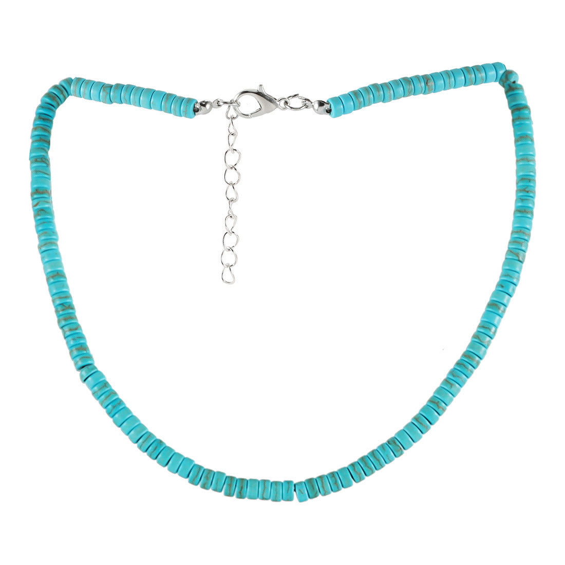 Turquoise Beaded Pendant Necklace