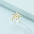 Sculpted Floral Statement Ring