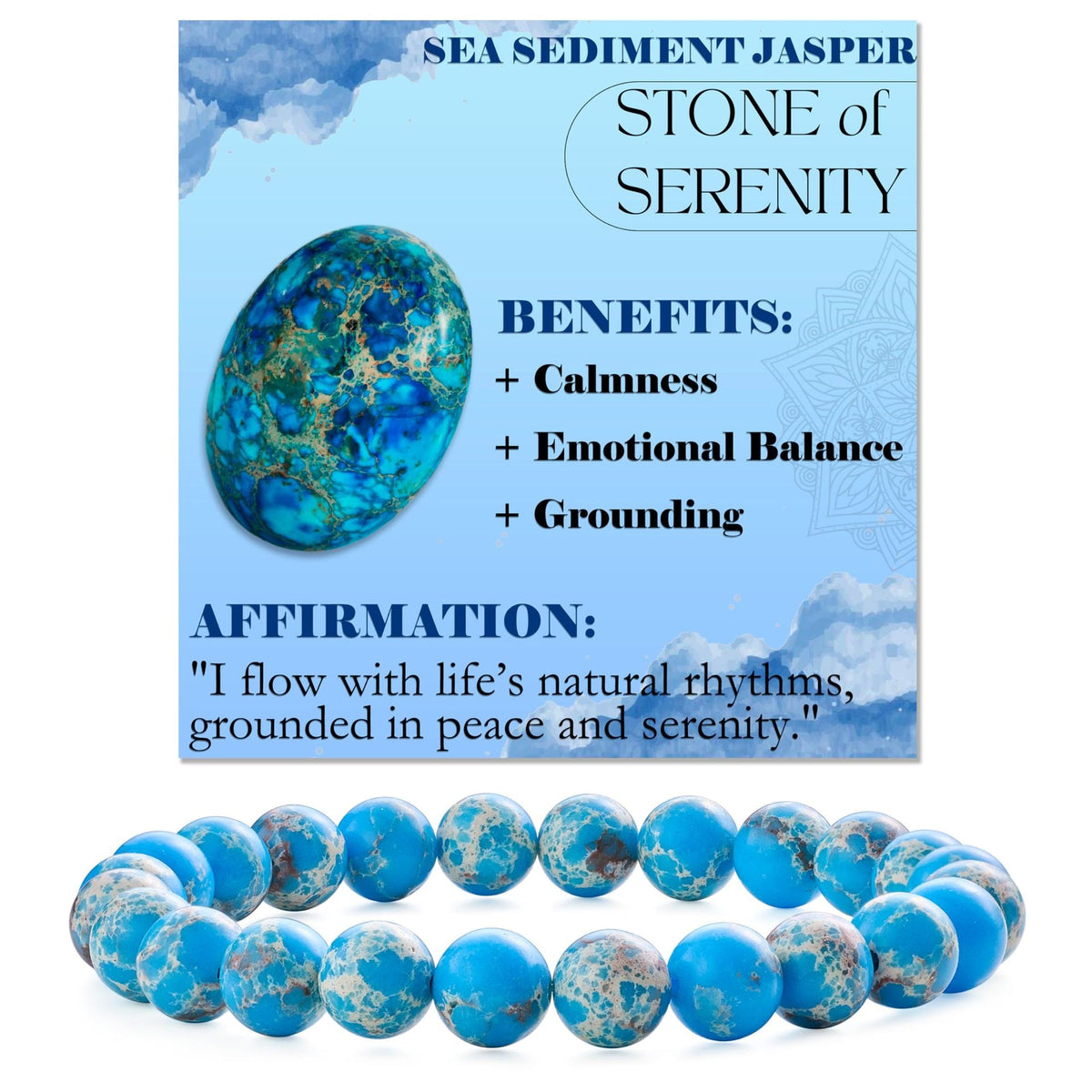 Handcrafted Natural Stone Beaded Bracelet