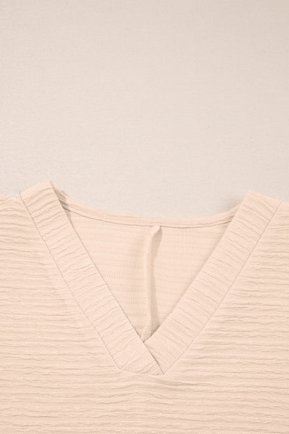 Textured T-Shirt and Shorts Set