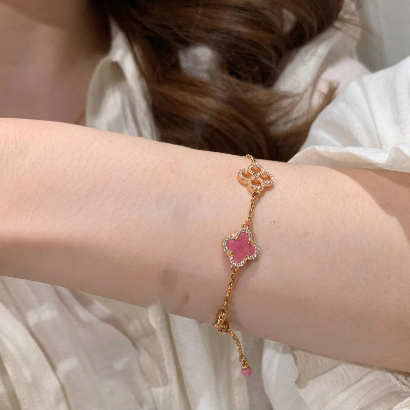 Pink Four Leaf Clover Jewelry Collection