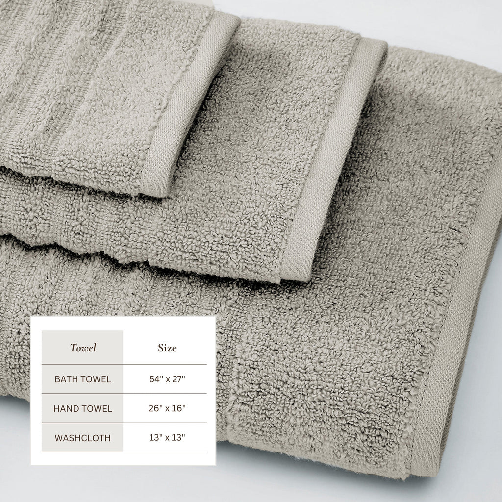 Karina Collection Luxury Combed Cotton Bath Towel Set