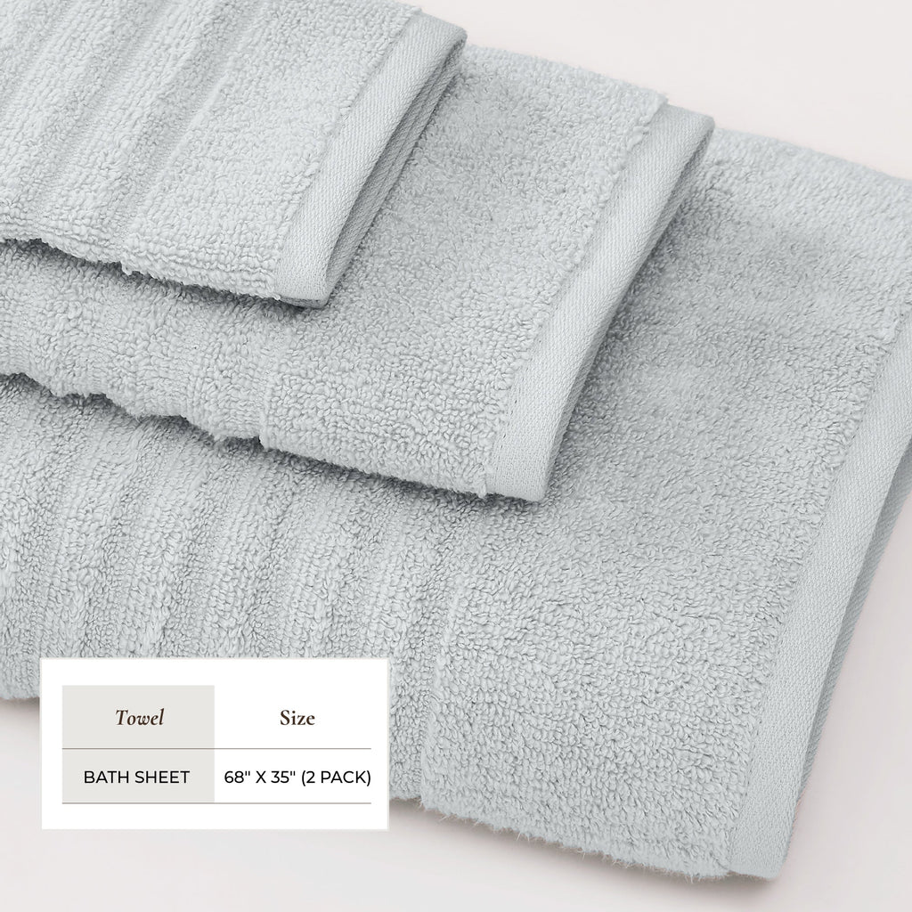 Karina Collection Luxury Combed Cotton Bath Towel Set