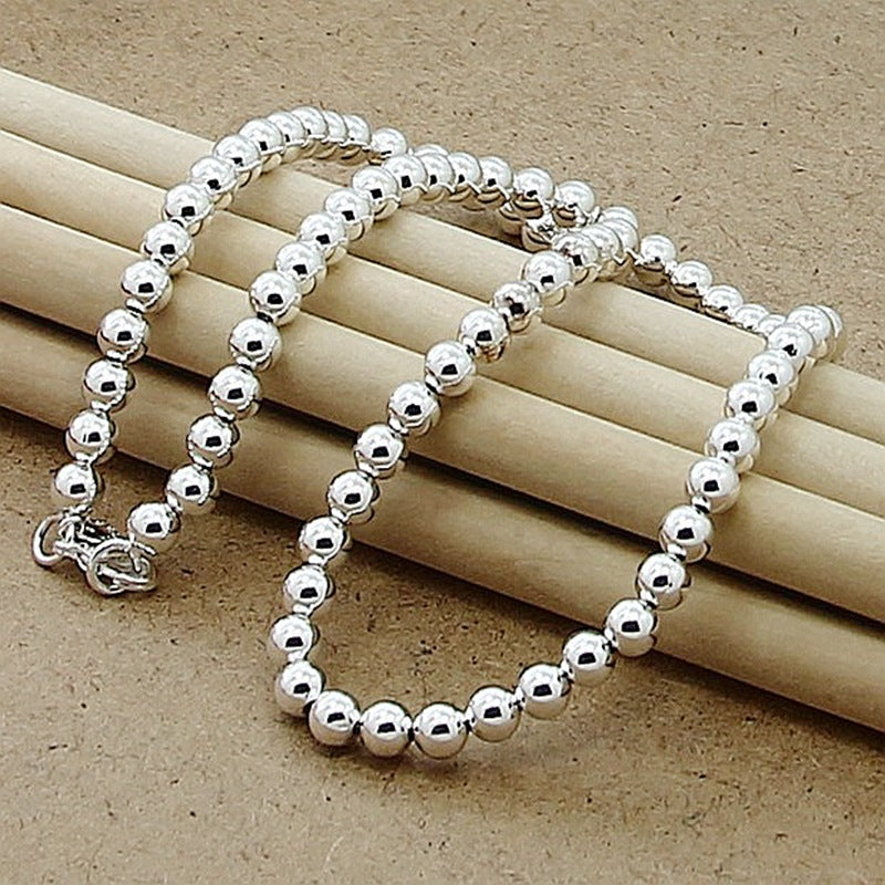 Silver Beaded Necklace