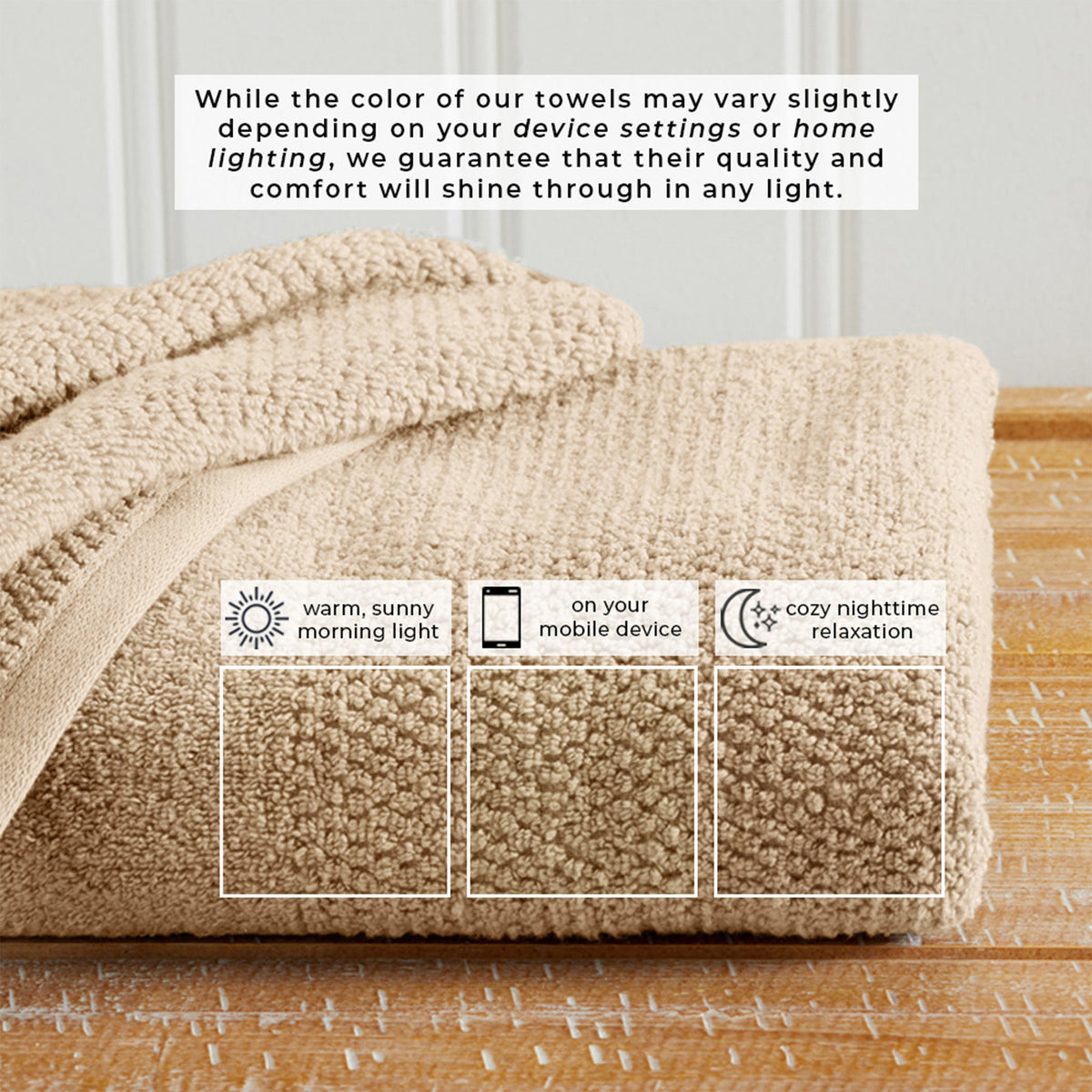 Marbella Collection Woven Texture Bath Towel Set by Great Bay Home