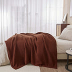 Mikala Cotton Waffle Weave Blanket