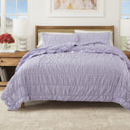 Gingham Printed Quilt Set