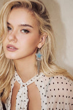 Loretta Earrings — Sky Silver