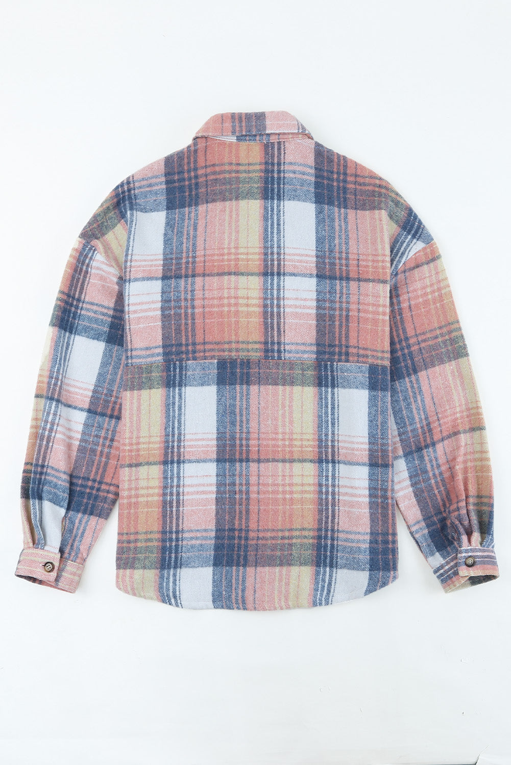 Plaid Flap Pocket Shacket
