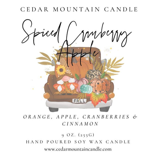 Fall Farm Truck Label Whiskey Jar Candle - Fall Scents