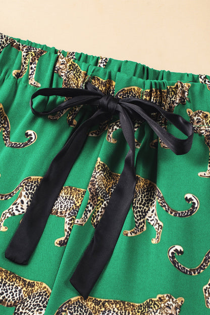 Cheetah Shirt & Pants Pajama Set