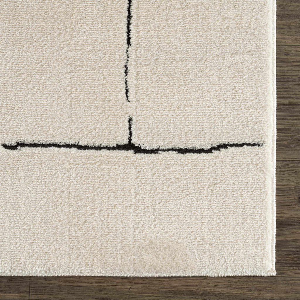 Koume Beige Maze Area Rug