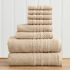 Giuliana Collection Checkered Jacquard Bath Towel Set