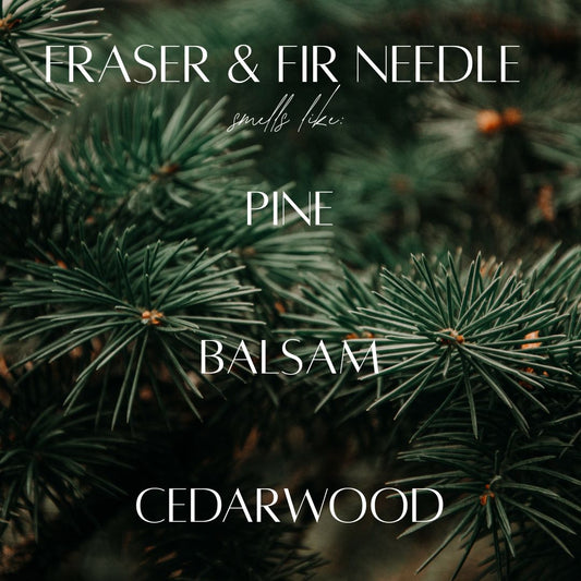 13 oz Mason Jar Soy Candle - Fraser & Fir Needle