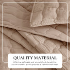 Wave Stitch Gauze Quilt Set