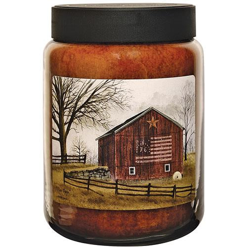 Flag Barn Jar Candle 26oz