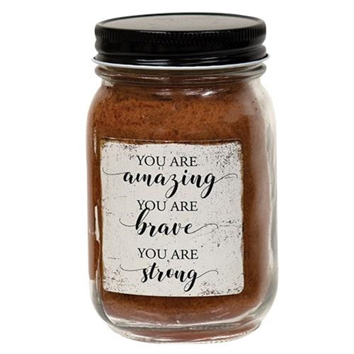 *You Are Amazing Pint Jar Candle Buttered Maple Syrup