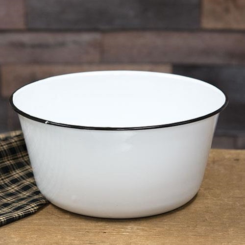 Black Rim Enamel Mixing Bowl