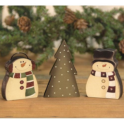 3/Set Snowman/Tree Blocks