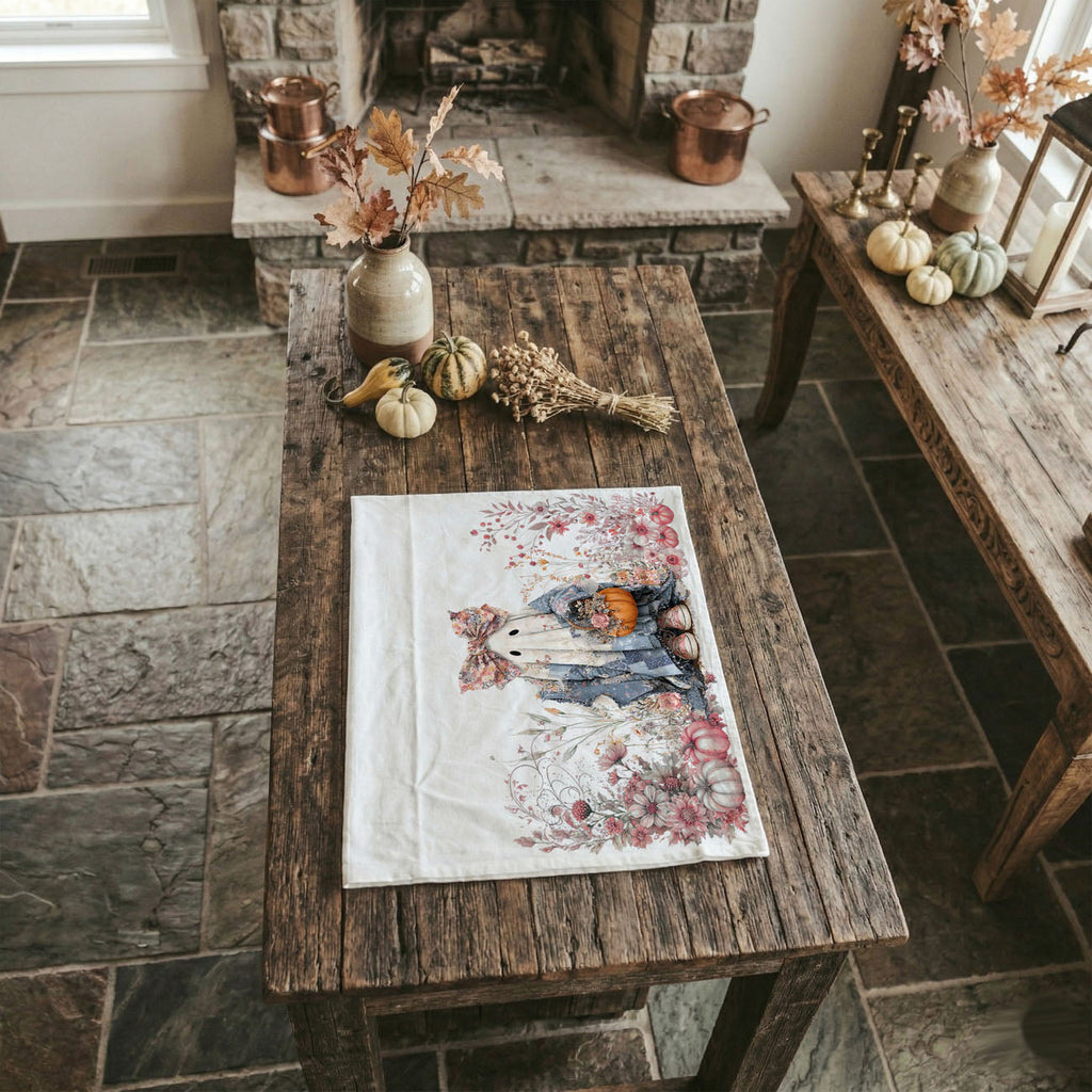 Floral Ghost Kitchen Towel