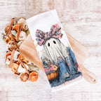 Floral Ghost Kitchen Towel