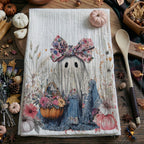 Floral Ghost Kitchen Towel