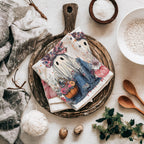 Floral Ghost Kitchen Towel