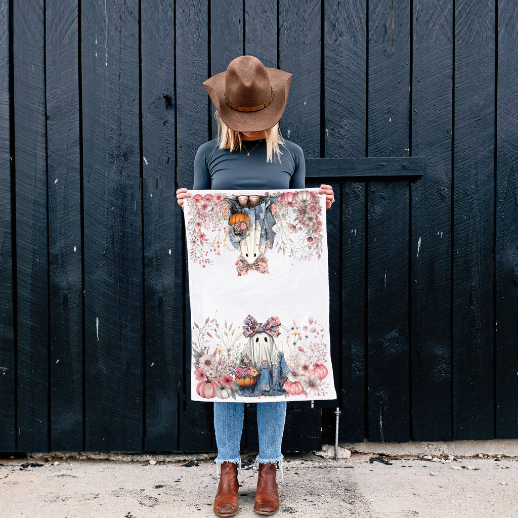 Floral Ghost Kitchen Towel