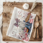 Floral Ghost Kitchen Towel