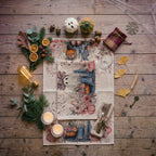 Floral Ghost Kitchen Towel