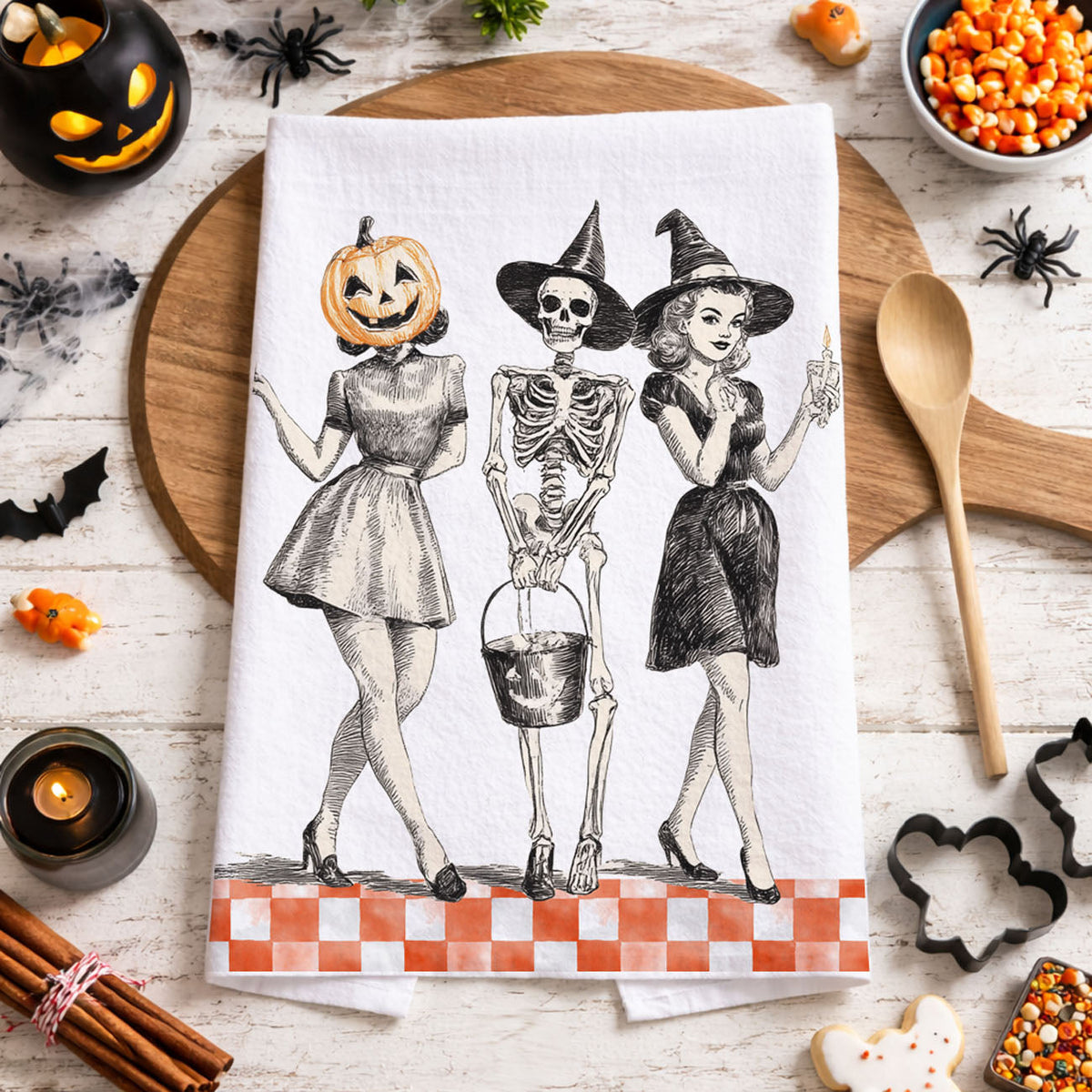 Vintage Trio Kitchen Towel
