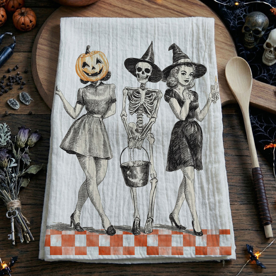 Vintage Trio Kitchen Towel