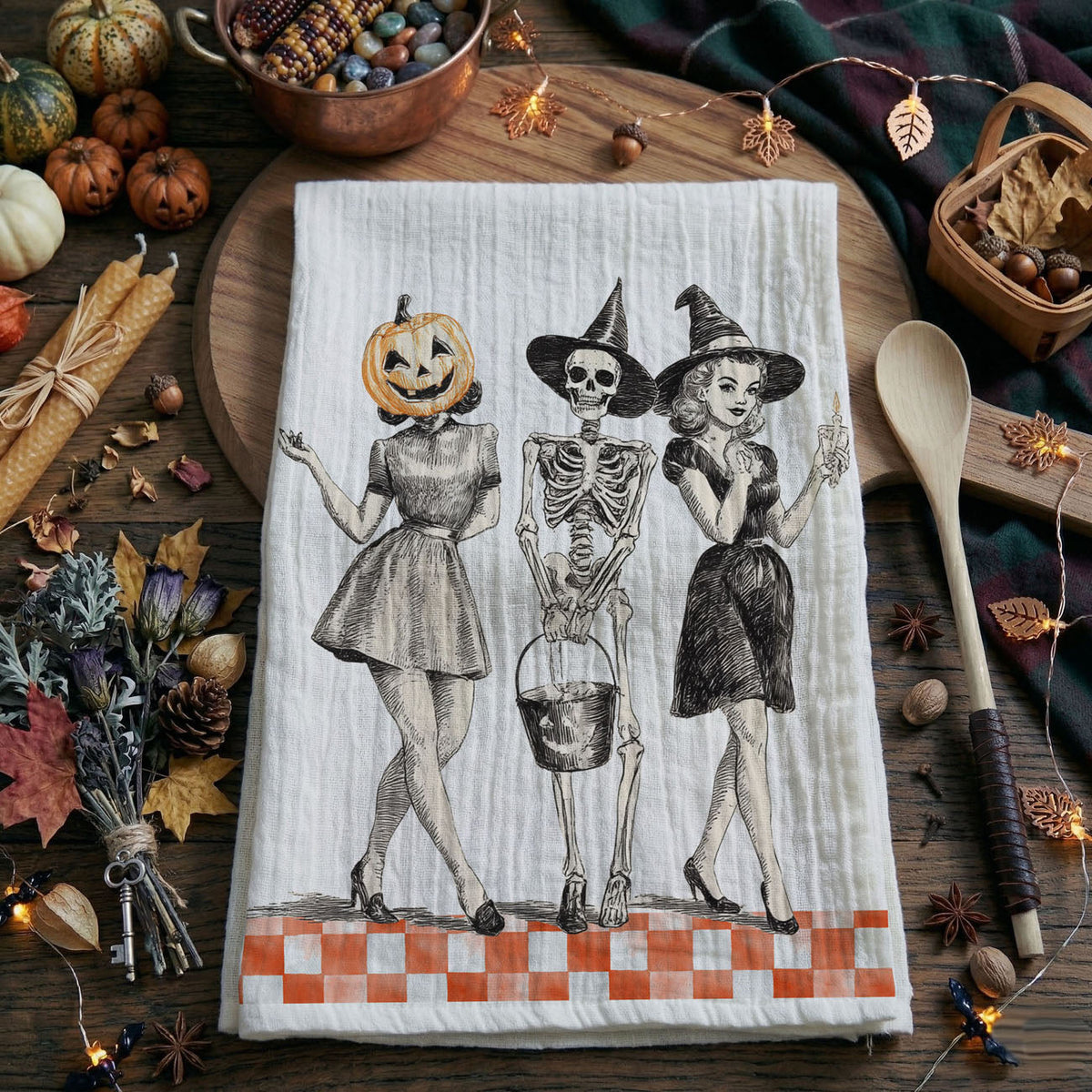 Vintage Trio Kitchen Towel