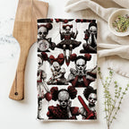 Creepy Clown Dolls Kitchen Towel