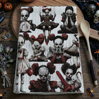 Creepy Clown Dolls Kitchen Towel