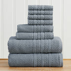 Giuliana Collection Checkered Jacquard Bath Towel Set