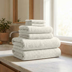 Georgiana Collection Turkish Cotton Ribbed 6-Piece Bath Towel Set