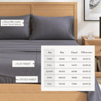 Anders Heathered Solid Cotton Blend Flannel Sheet Set