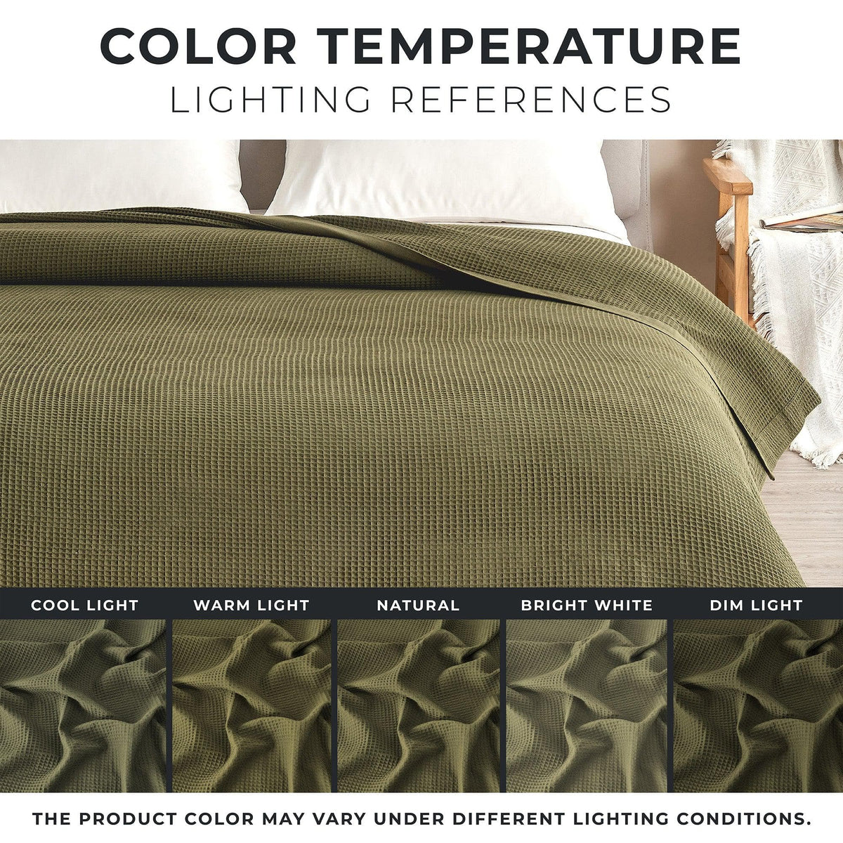 Hazel Cotton Waffle Weave Blanket