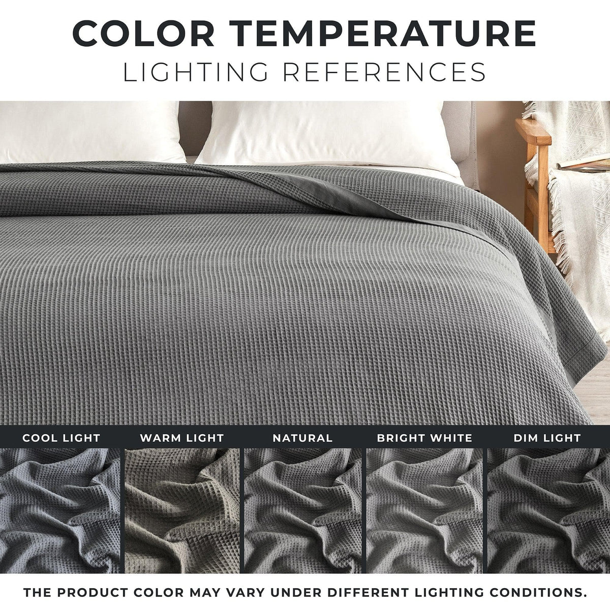 Hazel Cotton Waffle Weave Blanket