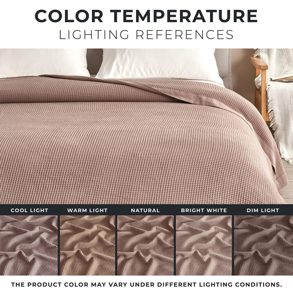 Hazel Cotton Waffle Weave Blanket