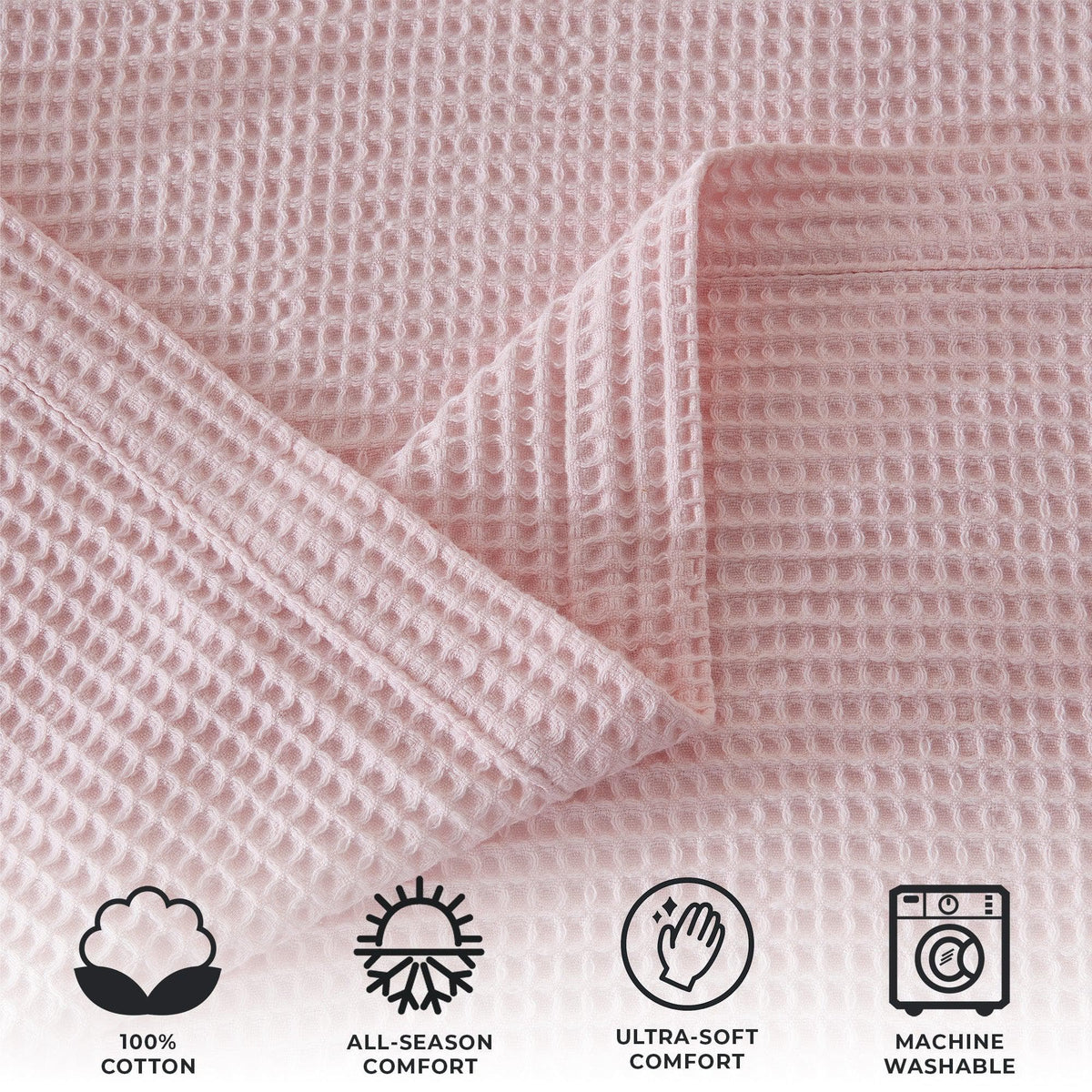 Mikala Cotton Waffle Weave Blanket
