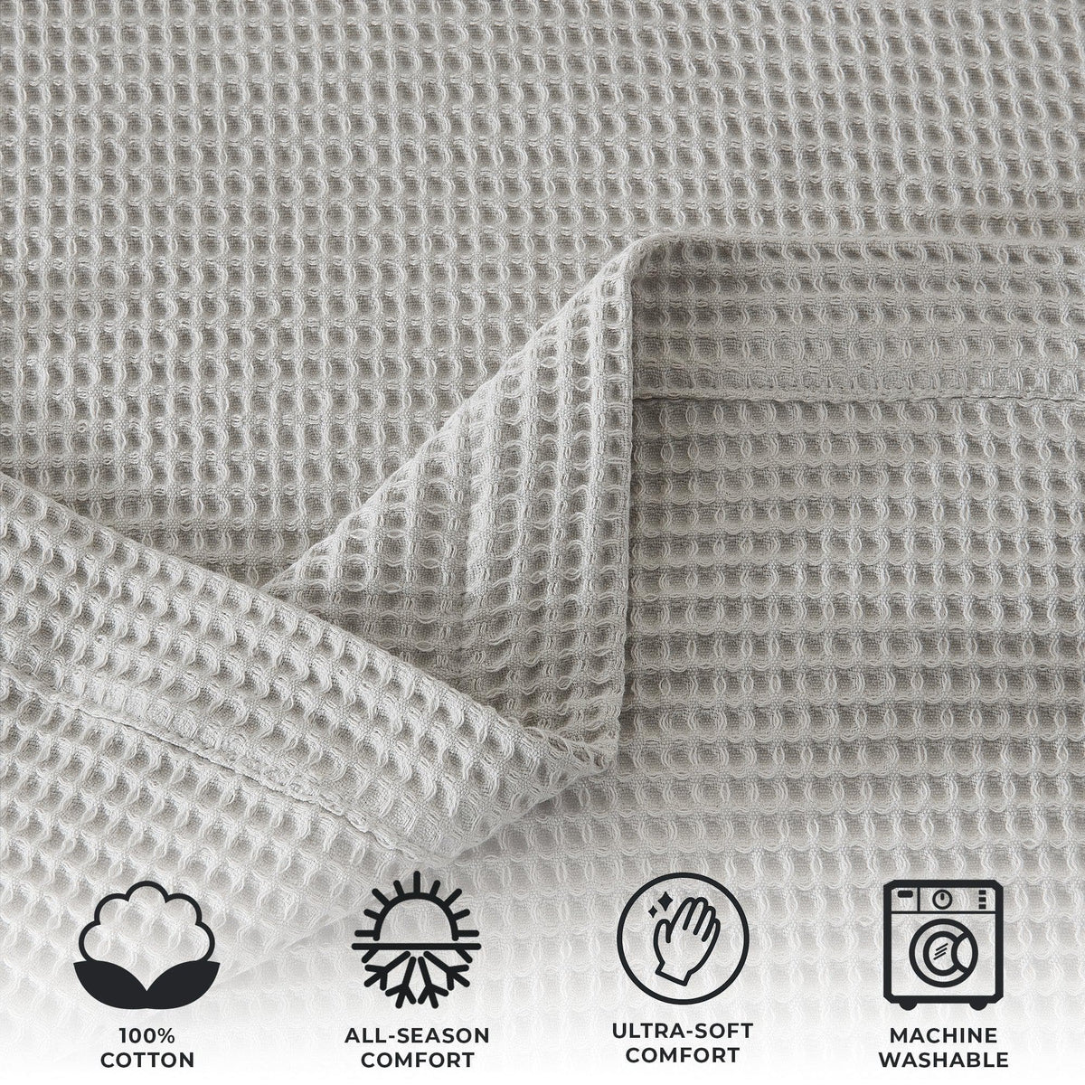 Mikala Cotton Waffle Weave Blanket