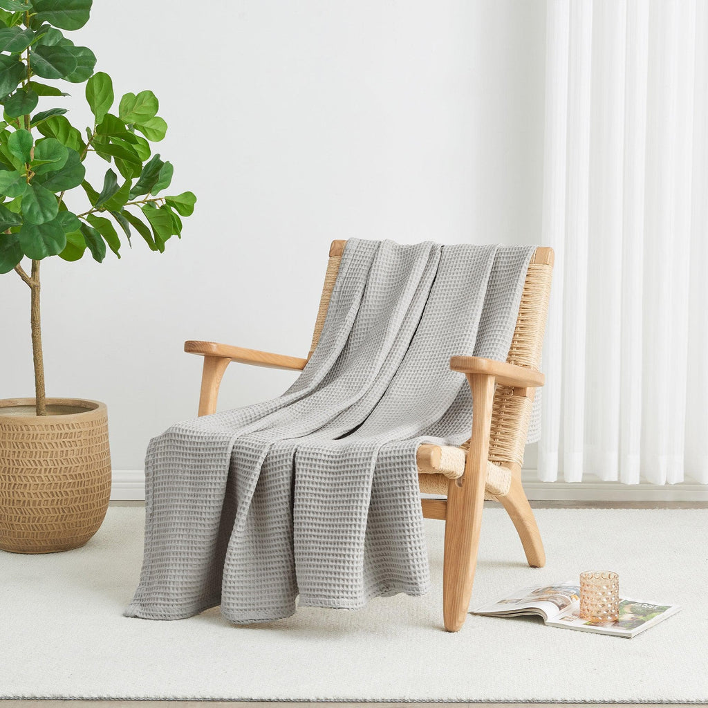 Mikala Cotton Waffle Weave Blanket